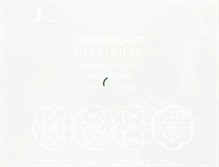 Tablet Screenshot of cumberlandinstitute.com